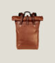 Modern Handcrafted Leather Roll-Top Backpack
