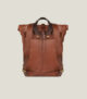 Modern Handcrafted Leather Roll-Top Backpack - Image 3