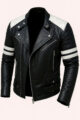 Genuine Leather Moto Racer Jacket